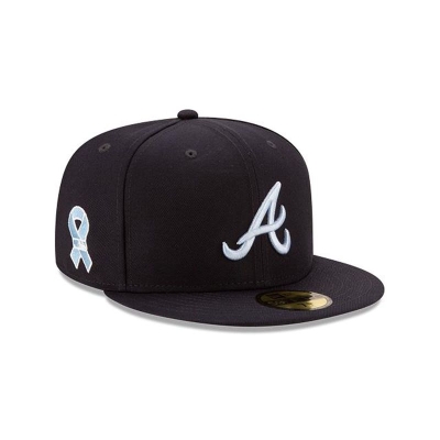 Atlanta Braves Gorra | New Era MLB Father's Day 59fifty Fitted Cap Mexico - Azules